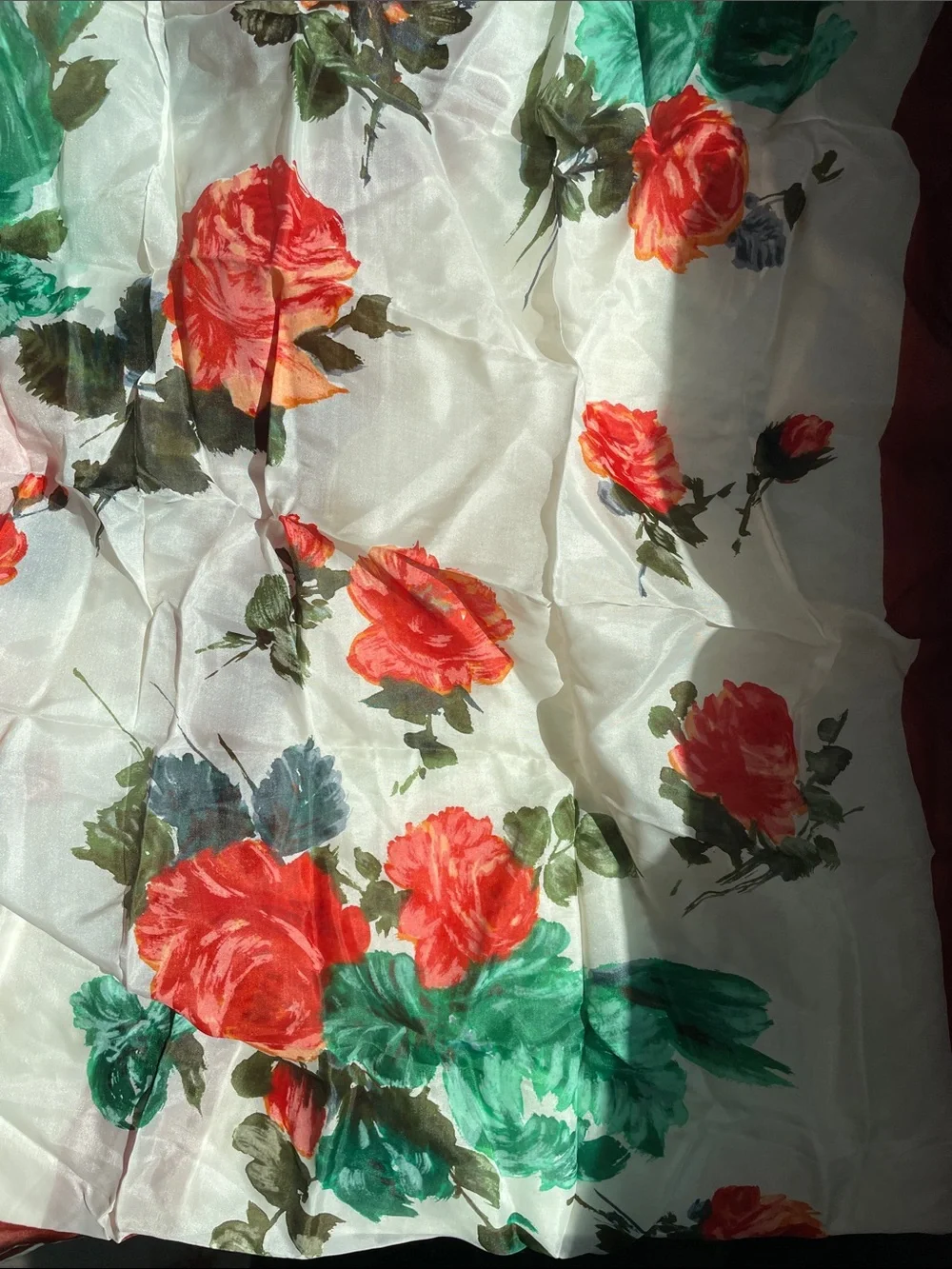 VTG SILK BLEND HANDROLLED SCARF